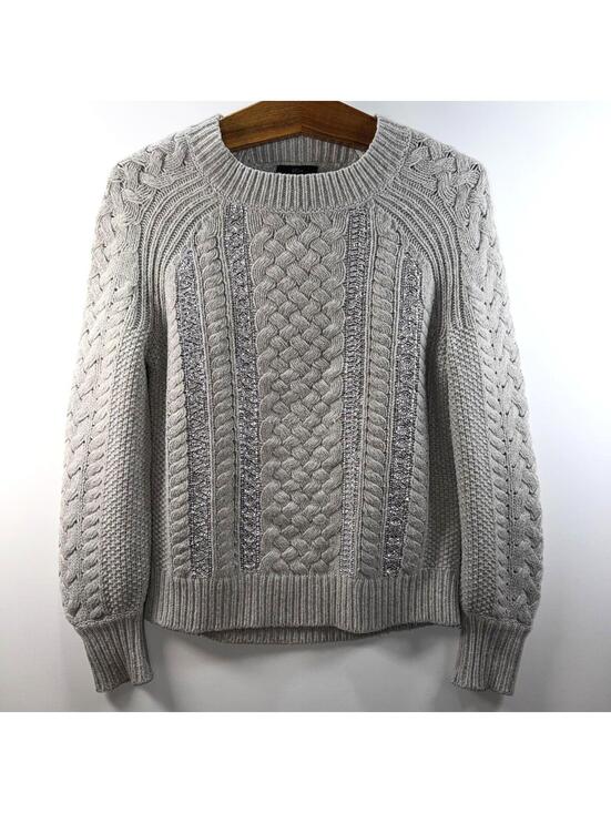 J. Crew Sweaters - J.Crew Cable Knit Sequin Sweater - XS